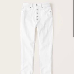Abercrombie & Fitch White High Rise denims